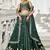 Green Georgette Sequinse embroidery Lehenga choli with Dupatta
