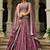 Rose gold Georgette Sequinse embroidery Lehenga choli with Dupatta