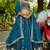 Teal Georgette Sequinse embroidery Lehenga choli with Dupatta