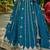 Teal Georgette Sequinse embroidery Lehenga choli with Dupatta