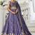 Violet Georgette Sequinse embroidery Lehenga choli with Dupatta