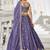 Violet Georgette Sequinse embroidery Lehenga choli with Dupatta