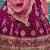 Burgundy Georgette Sequinse embroidery Lehenga choli with Dupatta
