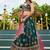 Green Georgette Sequinse embroidery Lehenga choli with Dupatta