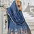 Navy blue Chiffon Sequinse embroidery Lehenga choli with Dupatta