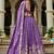 Purple Chiffon Sequinse embroidery Lehenga choli with Dupatta