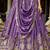 Purple Chiffon Sequinse embroidery Lehenga choli with Dupatta