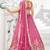 Rose gold Chiffon Sequinse embroidery Lehenga choli with Dupatta