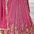 Rose gold Chiffon Sequinse embroidery Lehenga choli with Dupatta