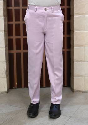 Boys satin sequined floral embroidered sherwani set- lilac 5