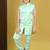 Boys satin geometric sequined embroidered sherwani set- sky blue