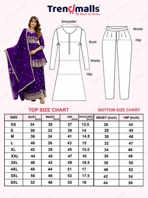 Trendmalls Georgette Embroidery Pleated Kurta Sharara with Dupatta Salwar Suit Set 8