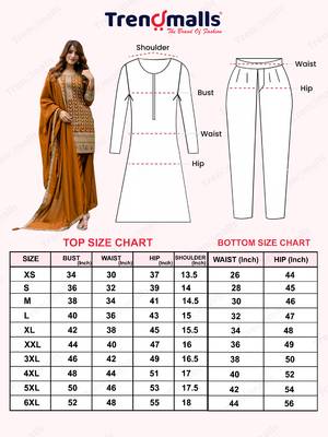 Trendmalls Art Silk Sequins Embroidery Kurta Palazzo Set with Dupatta for Women 10