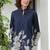 Royal Blue Floral Printed Co-Ord Set