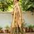 Cream heavy paithani saree in pure silk with intricate hand woven details – with unstitched blouse