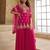 Pink New Georgette Embroidery Kurta Sharara Set with Dupatta