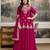 Pink New Georgette Embroidery Kurta Sharara Set with Dupatta