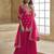 Pink New Georgette Embroidery Kurta Sharara Set with Dupatta