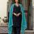 Velvet Embroidery Salwar Suit Set Kurta Pant with Dupatta