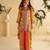 Yellow multi embroidery,sequins & digital printed crep silk cord set palazzo suit -  free size stitching (size upto 42")