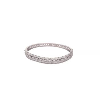 American diamond celeste curve openable bracelet 3