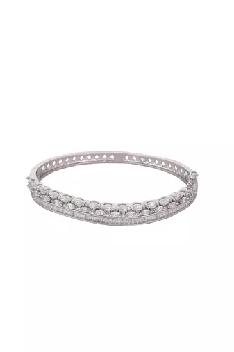 American diamond celeste curve openable bracelet