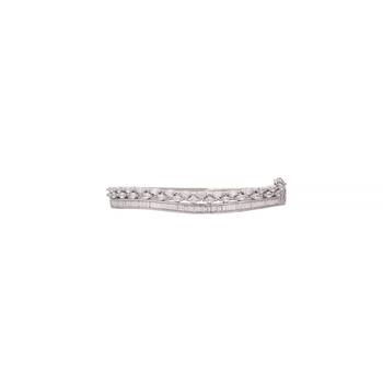 American diamond celeste curve openable bracelet 4