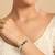 American diamond ziva emerald openable bracelet