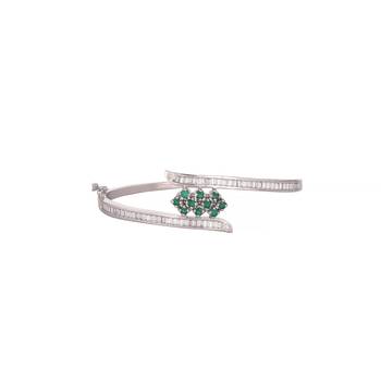 American diamond sage glint openable bracelet 3