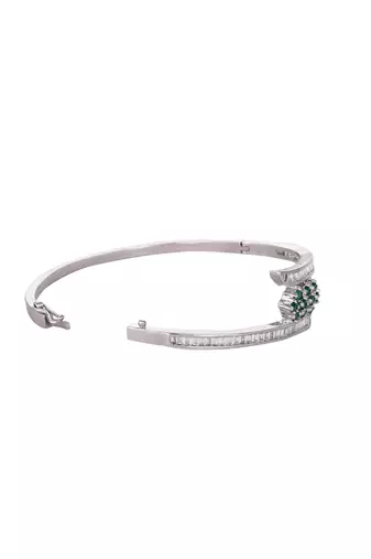 American diamond sage glint openable bracelet