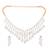 American diamond drop radiance necklace set