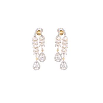 American diamond drop radiance necklace set 5