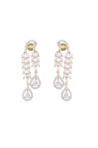 American diamond drop radiance necklace set