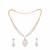 American diamond leaflet spark necklace set