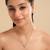 American diamond cleo minimal drop necklace set