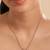 American diamond cleo minimal drop necklace set