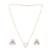 American diamond cleo minimal drop necklace set