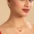 American diamond ruby airia layered necklace set