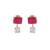 American diamond ruby airia layered necklace set
