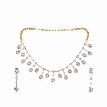 American diamond twilight drops necklace set 4