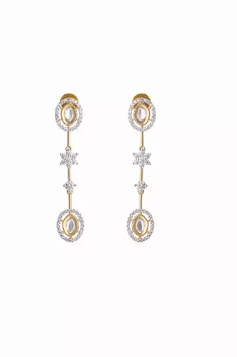 American diamond twilight drops necklace set