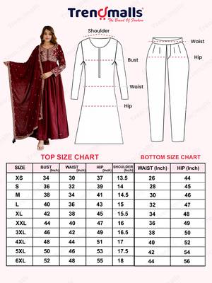 Silk Blend Embroidery Anarkali Kurta Pant Set with Dupatta 8