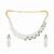 American diamond emerald fern dew necklace set