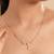 American diamond blissful minimal necklace set