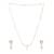 American diamond blissful minimal necklace set