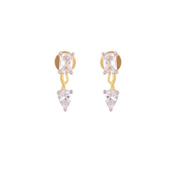 American diamond blissful minimal necklace set 5