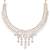 American diamond spark veil necklace set