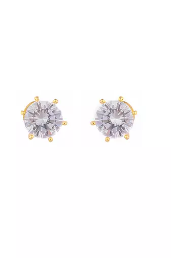 American diamond drop pendant necklace set