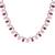 American diamond ruby rhythm necklace set