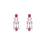 American diamond ruby rhythm necklace set